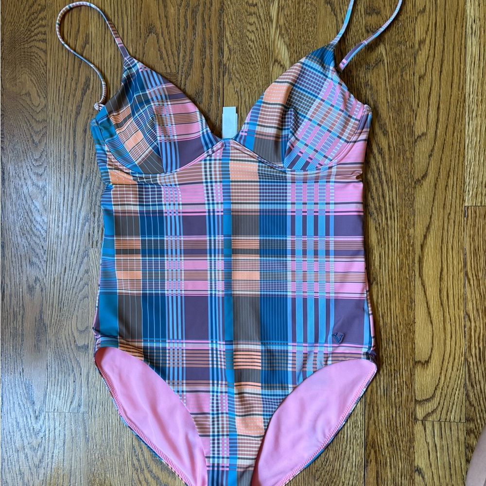 Vineyard Vines Colorful Plaid Swimsuit